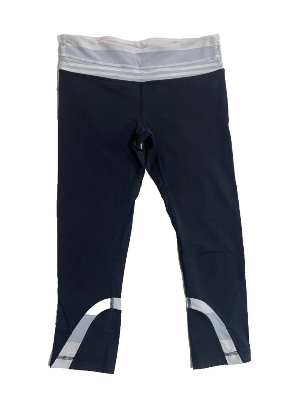 LULULEMON Run Inspire Crop II Pants Pink Zipper Marathon Gym Rat Sporty YogaCore